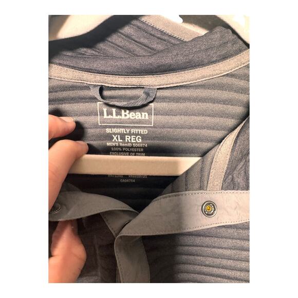 L.L.Bean Men's Airlight Knit Pullover grey mens XL slightly fitted Outdoors - Picture 7 of 10